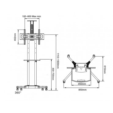 ARM MEDIA PT-STAND-12 
