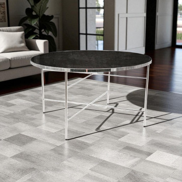 IBIZA B MARBLE / CHROME 80x80 