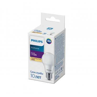 PHILIPS Ecohome LED Bulb 9W 680lm E27 830 RCA