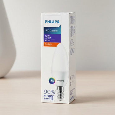 PHILIPS ESS LEDCandle 6-60W E14 827 B35NDFR RCA
