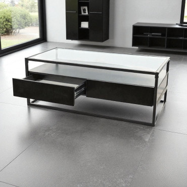 CARLO A TRANSPARENT+ BLACK/BLACK 110X55