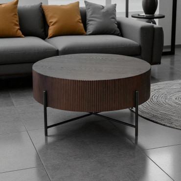 TUCA DARK WALNUT/BLACK FI 80X40