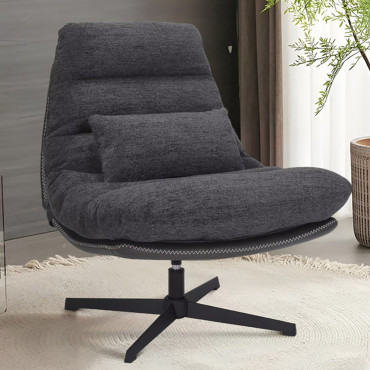 FELICIA RAVEN DARK GREY 18/BLACK LEATHER TAP.244