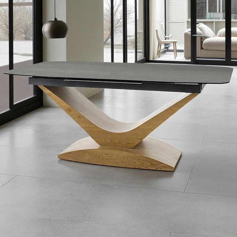 DOLCE CERAMIC GREY PIETRA DI SAVOIA/OAK 180(240)X95