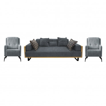 LOFT 3 SEATER DARK GREY P02