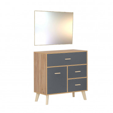 MC.13.00-00 800/400/820 WITH MIRROR OAK GRAFIT K003 PW GR