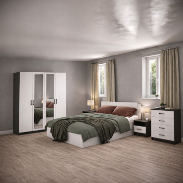 CHICAGO ANTRACITE WHITE 4D