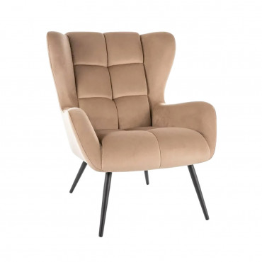 LOUIS VELVET MATTE BLACK FRAME/BEIGE BLUVEL 28