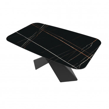 AVANGARD II CERAMIC TABLE BLACK NOIR LAURENT/MAT BLACK