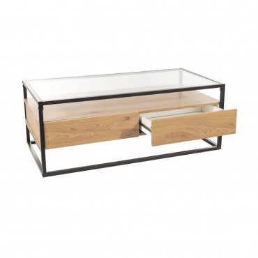 CARLO A TRANSPARENT+ OAK/BLACK 110X55