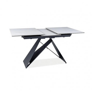 WESTTIN III CERAMIC TABLE WHITE/BLACK 220X90