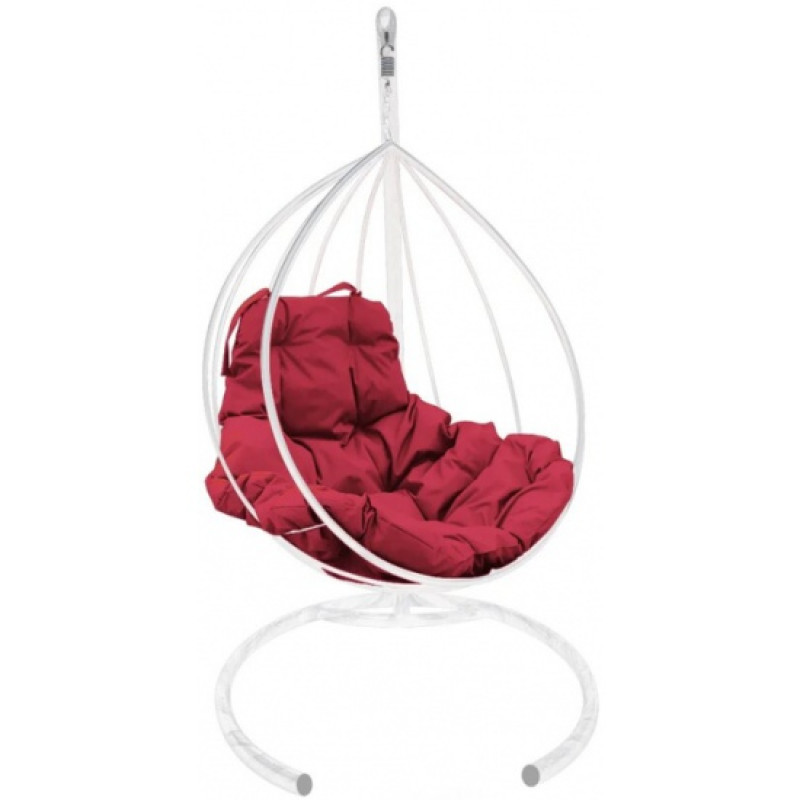 Drop without rattan Burgundy White 
