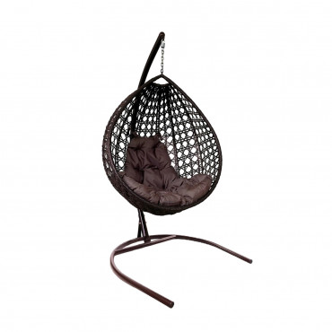 M-Group DROP LUX with brown rattan, brown pillow