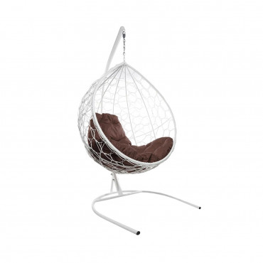 M-Group DROP with rattan white, brown pillow