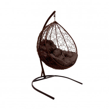 M-Group DROP with rattan brown, brown pillow
