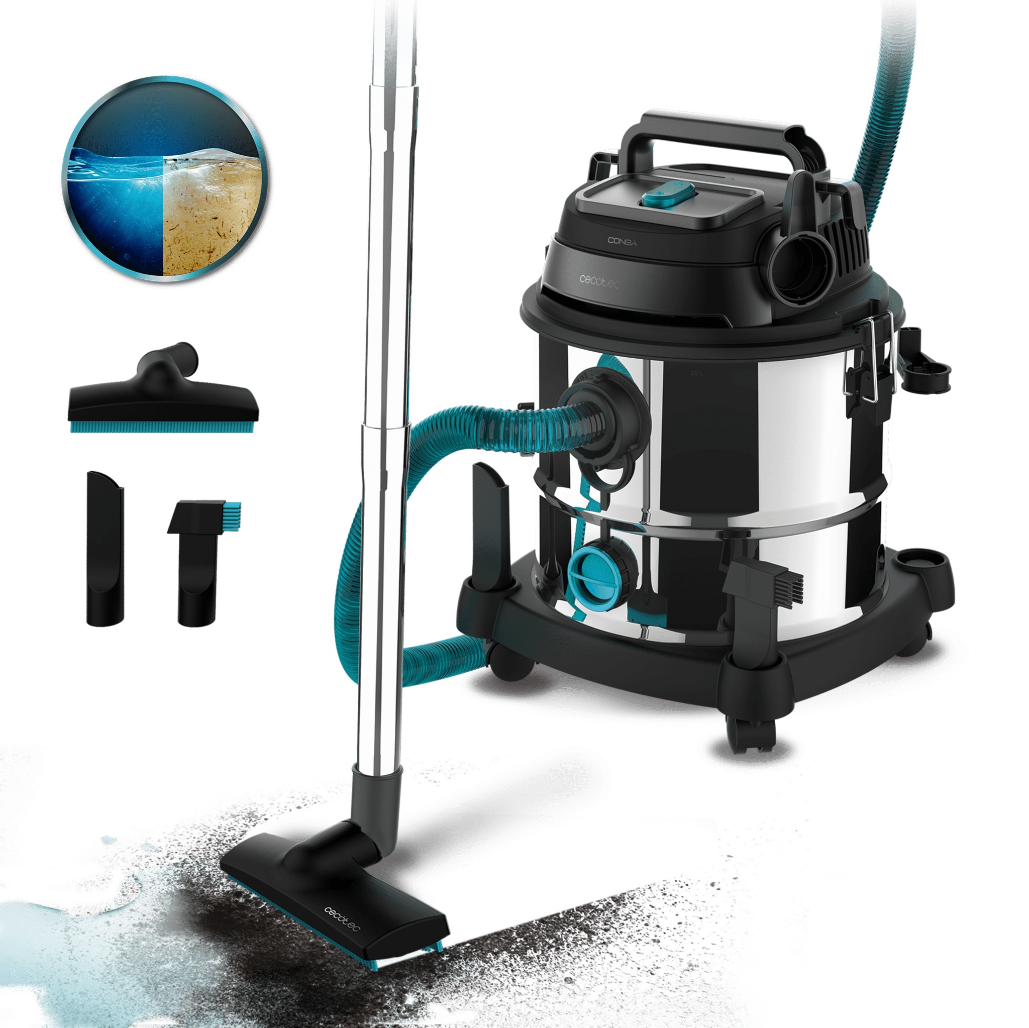 CECOTEC CONGA ROCKSTAR WET & DRY STEEL MAX PRO